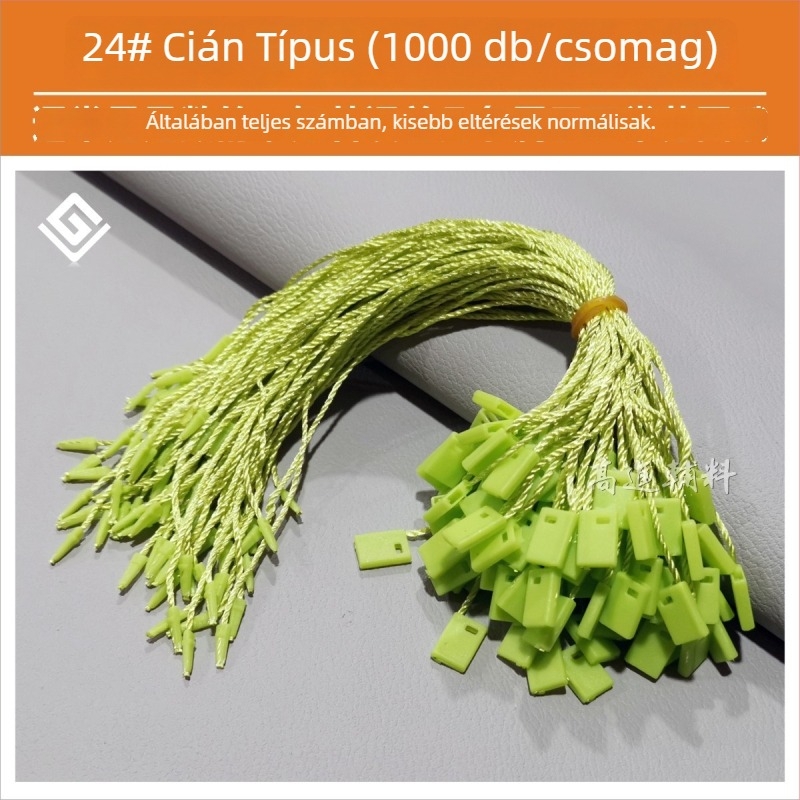 Hengchang márkájú etikettzsinór, fő anyag: poliészter fonal, csatanyag: műanyag, alkalmazások: cipők, sapkák, táskák, ruházat, kiegészítők, háztartási textilek, játékok