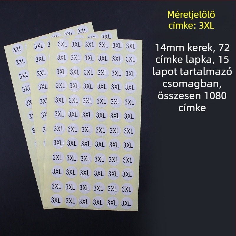 Kör alakú öntapadós címke rézlemezből, kivágott nyomtatás, vízbázisú ragasztó, hosszú távú hőállóság 20
