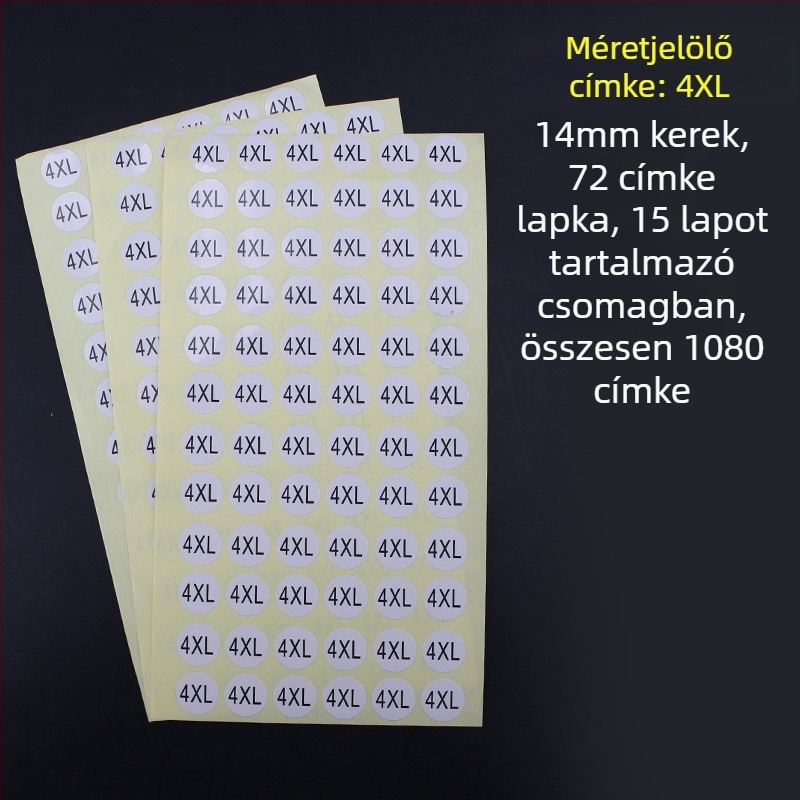 Kör alakú öntapadós címke rézlemezből, kivágott nyomtatás, vízbázisú ragasztó, hosszú távú hőállóság 20
