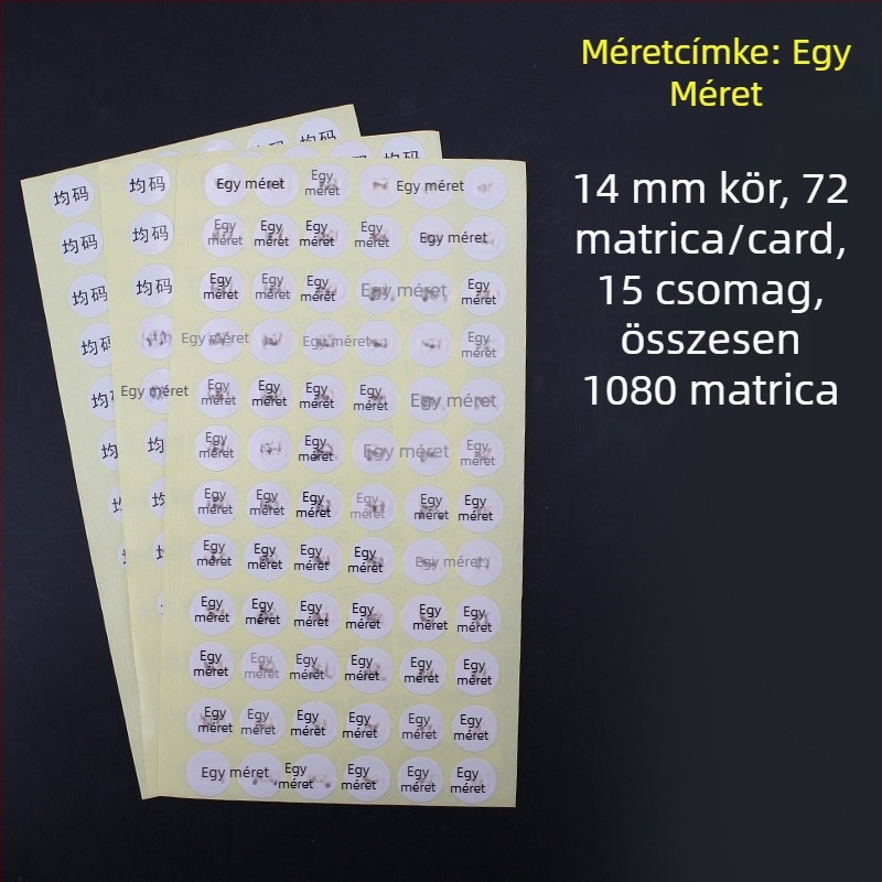 Kör alakú öntapadós címke rézlemezből, kivágott nyomtatás, vízbázisú ragasztó, hosszú távú hőállóság 20