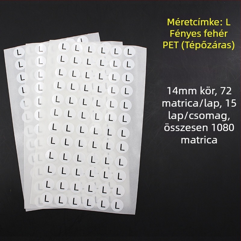Kör alakú öntapadós címke rézlemezből, kivágott nyomtatás, vízbázisú ragasztó, hosszú távú hőállóság 20