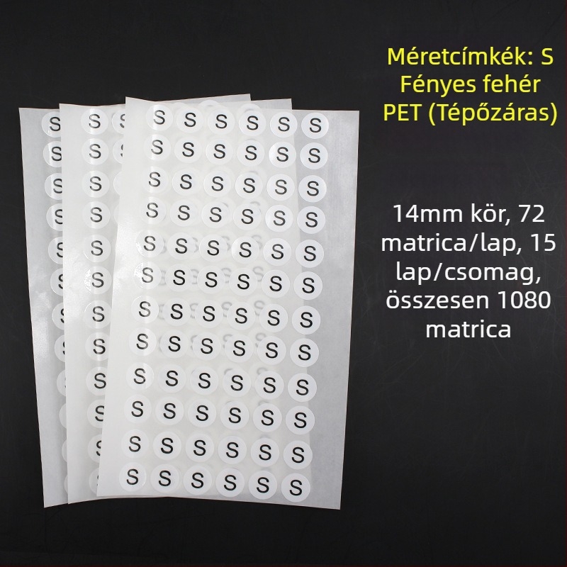 Kör alakú öntapadós címke rézlemezből, kivágott nyomtatás, vízbázisú ragasztó, hosszú távú hőállóság 20