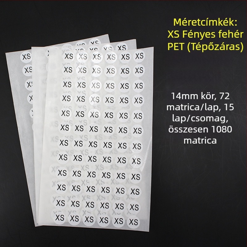 Kör alakú öntapadós címke rézlemezből, kivágott nyomtatás, vízbázisú ragasztó, hosszú távú hőállóság 20
