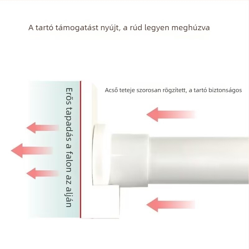 Ruhaakasztó rúd – Dingxin márka, PVC anyag, modern egyszerű stílus, nem testreszabható