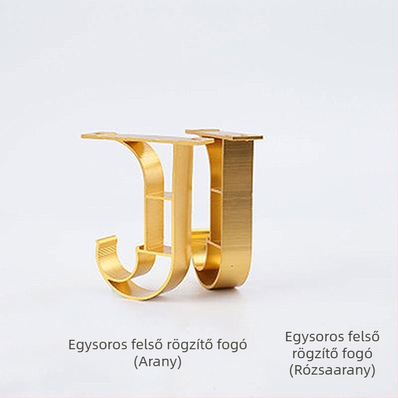 Alumíniumötvözetből készült egyoldali felső konzol függönyrúhoz, típus 10012, konzol alap, márka Tricolor Fish, modern minimalista stílus