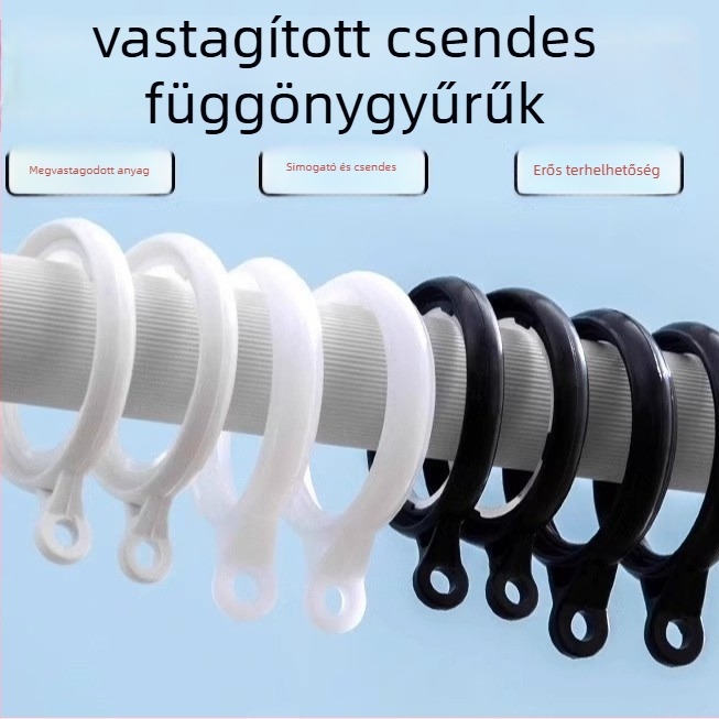 Függönygyűrűk akasztáshoz – Nano vertikális anyag, Neck Strength márka, modern egyszerű stílus