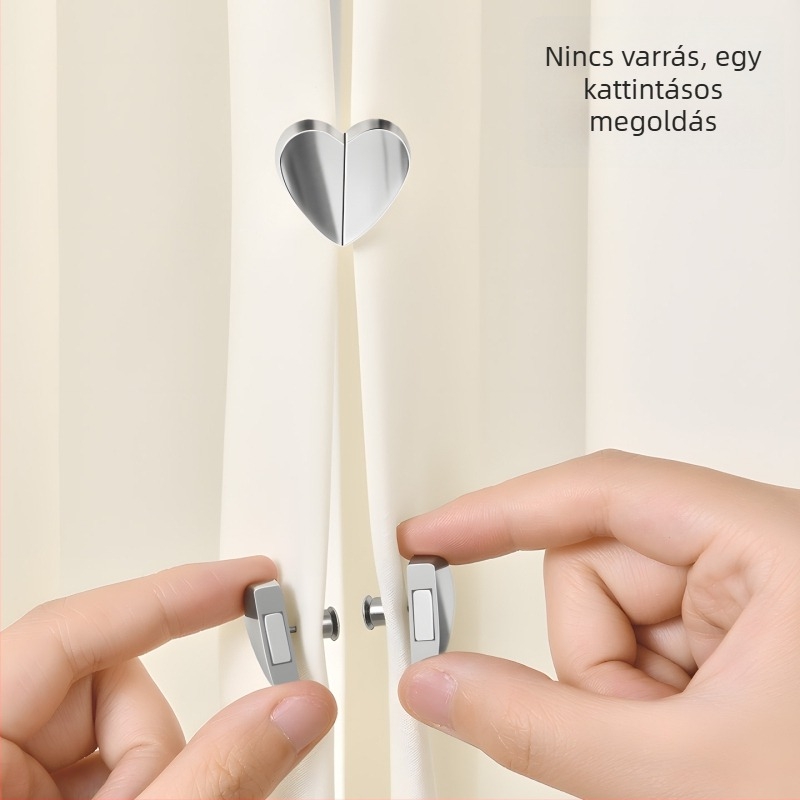 Japán stílusú függöny mágneszár tartó, vasból és mágnesből, modern minimalista dizájn, nem testreszabható