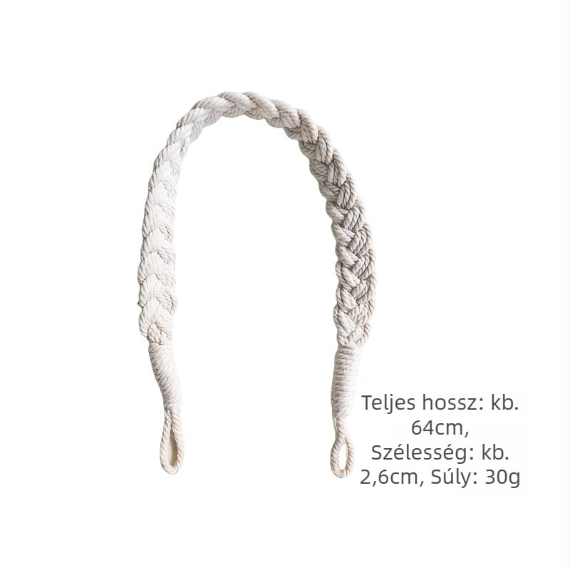 Állítható függönykötők pamutkötélen géz függönyökhöz, nordic stílus, márka Nine elephants