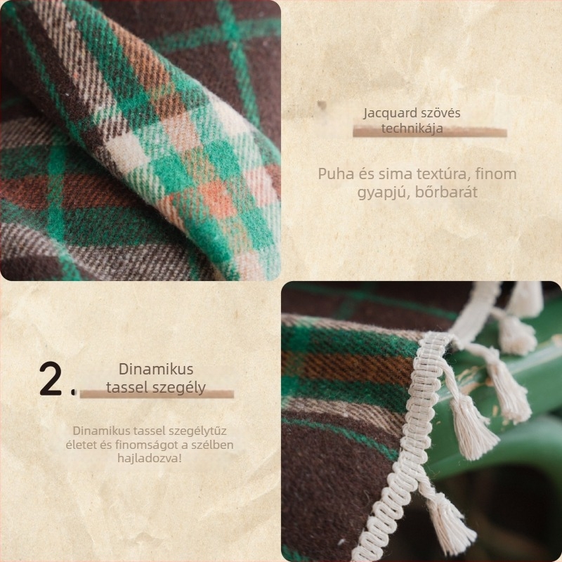 Francia stílusú pamut függöny, kockás mintával, fonallal színezett pamutból, konyhához és ablakokhoz, dekoratív részleges árnyékolás