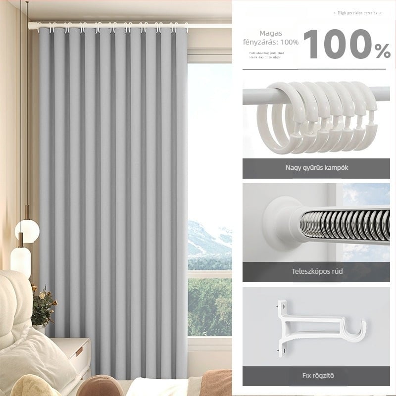 Nappali szobai blackout függöny Silk Flower anyaggal, univerzális stílus