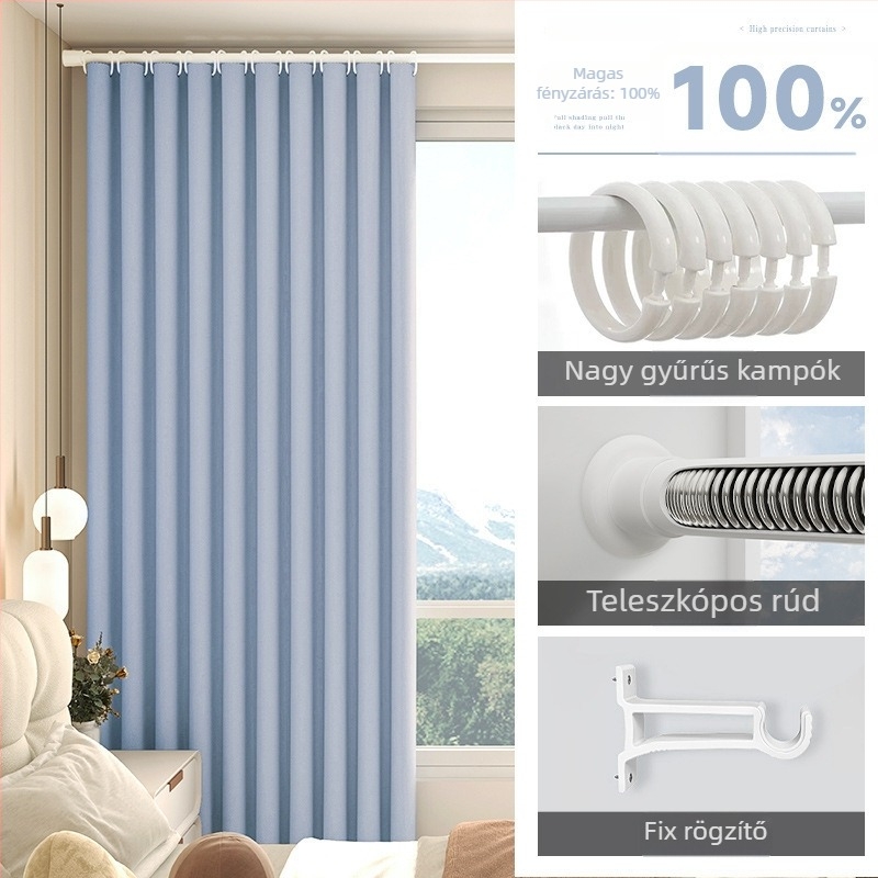 Nappali szobai blackout függöny Silk Flower anyaggal, univerzális stílus