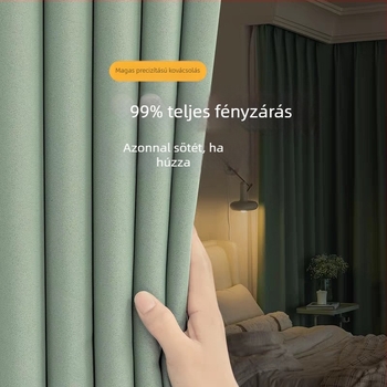 Ablakfüggönyök, Magas sűrűségű anyag, Selyemréteg, Modern Minimalista stílus, nappaliba, hálószobába, dolgozószobába, étkezőbe, Fényblokkolás 71-90%