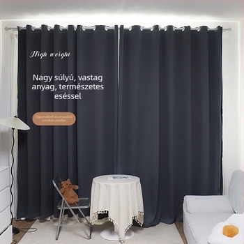 Ablakfüggönyök, Magas sűrűségű anyag, Selyemréteg, Modern Minimalista stílus, nappaliba, hálószobába, dolgozószobába, étkezőbe, Fényblokkolás 71-90%