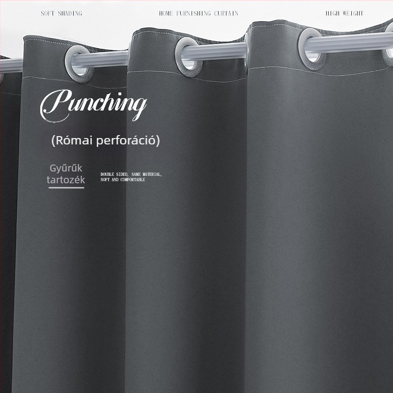 Ablakfüggönyök, Magas sűrűségű anyag, Selyemréteg, Modern Minimalista stílus, nappaliba, hálószobába, dolgozószobába, étkezőbe, Fényblokkolás 71-90%