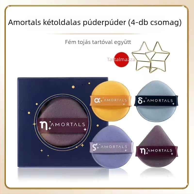 Ermu genuine grapes száraz sminkszivacs, forma: háromszög és csepp alakú, anyag: szivacs, mennyiség: 4/7 db.