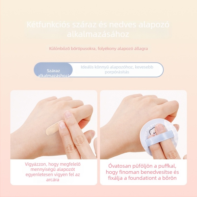 Jiaoposi Száraz Puff Szivacs Készlet – csepp alakú, kettős használat az alapozóhoz (száraz/ nedves), puha sminkszivacs
