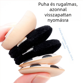 Xixi púderpuff – száraz/nedves kettős használat, szabálytalan alak, hidrofil poliuretán, 5 darabos készlet