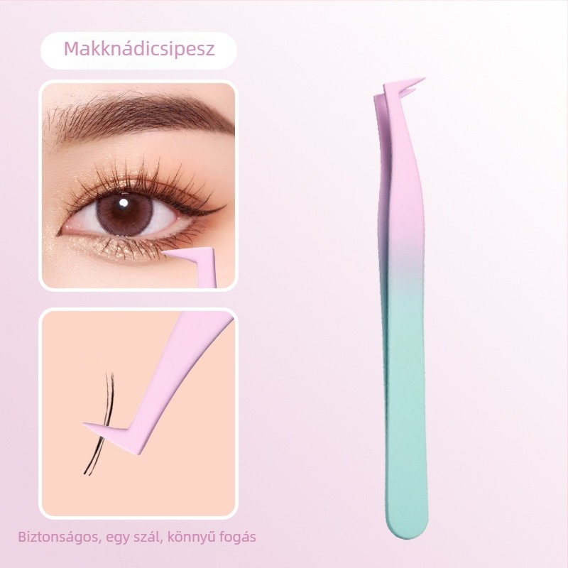 Nem ragadó csipesz műszempillák átültetéséhez – Különleges csipesz szempillaművészeknek, ragasztómentes, 500 darabos csomag, Eredet: Yangjiang, Helyi