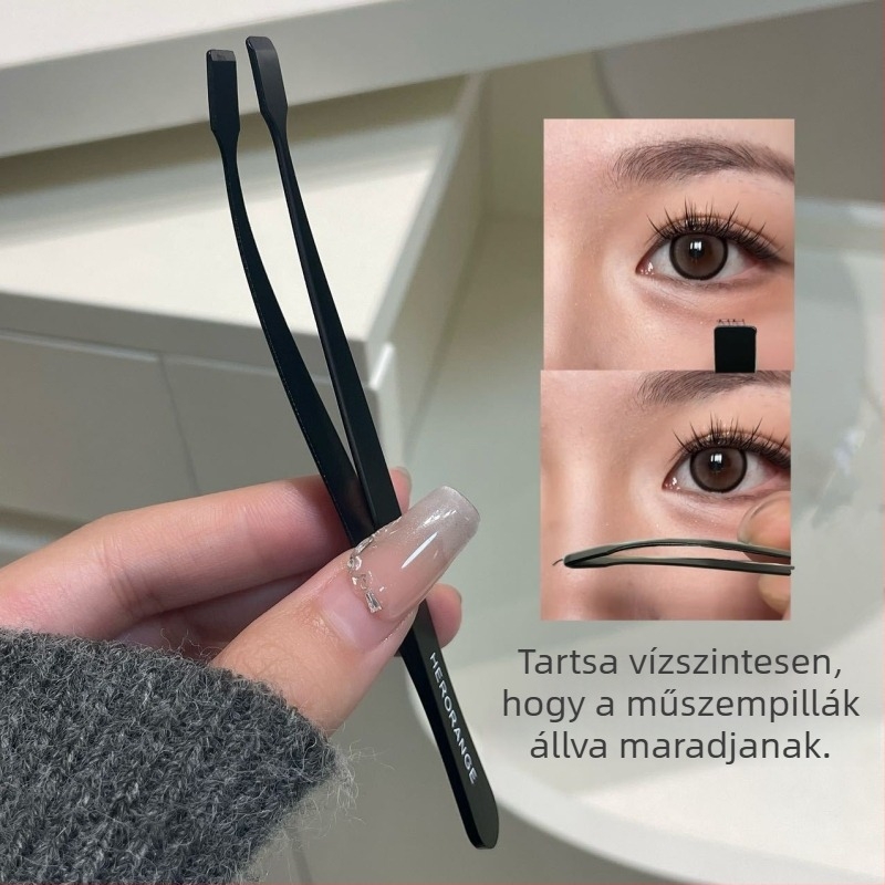 HERORANGE rozsdamentes acél szempilla csipesz szempilla átültetéséhez és hamis szempillák felhelyezéséhez, általános használat