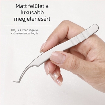 Szempilla hosszabbítás csipesz - rozsdamentes acél, Jin Tenghui, görbítő eszköz szempillákhoz