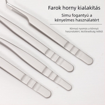 Szempilla hosszabbítás csipesz - rozsdamentes acél, Jin Tenghui, görbítő eszköz szempillákhoz