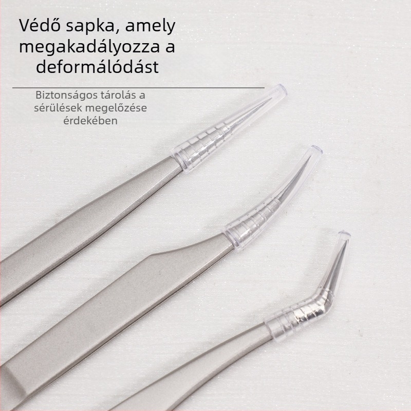 Szempilla hosszabbítás csipesz - rozsdamentes acél, Jin Tenghui, görbítő eszköz szempillákhoz