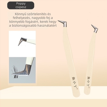 Szempilla csipesz és göndörítő kezdőknek — rozsdamentes acél, márka Little Fish, általános használat