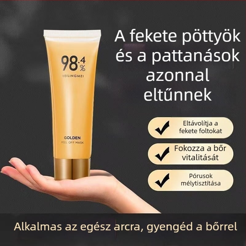 Peel-off maszk az olajkontrollhoz, a pórusösszehúzáshoz, mitesszerek eltávolításához és mélytisztításhoz – minden bőrtípushoz