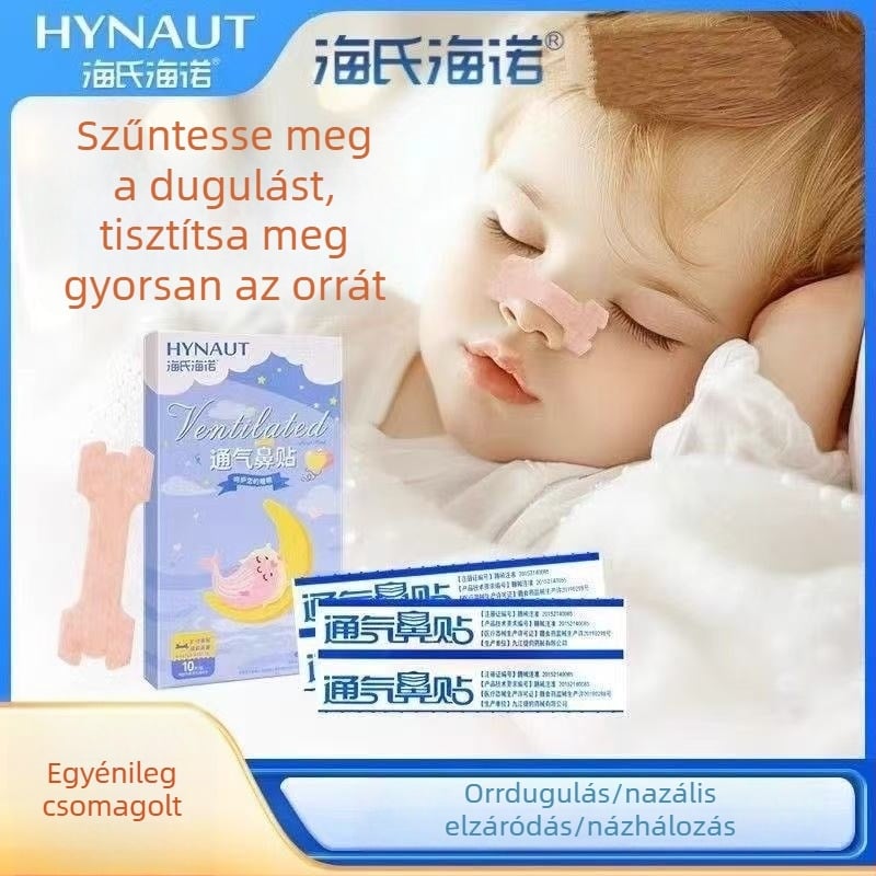 Hainuo Orrventilláló tapasz babáknak és gyerekeknek, 10 db/csomag, nem szövött anyag