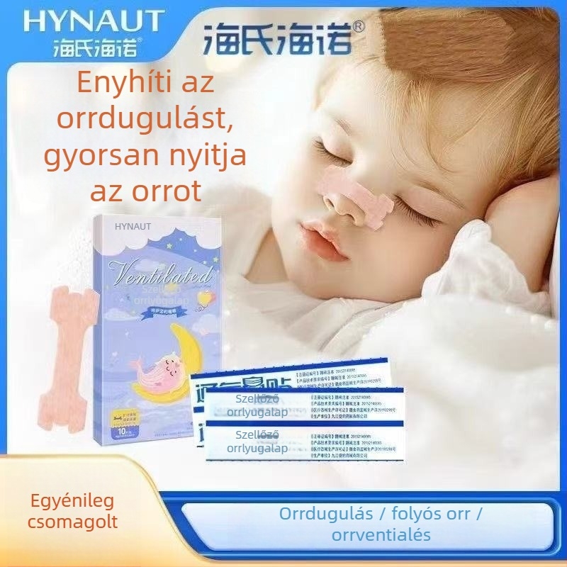 Hainuo Orrventilláló tapasz babáknak és gyerekeknek, 10 db/csomag, nem szövött anyag