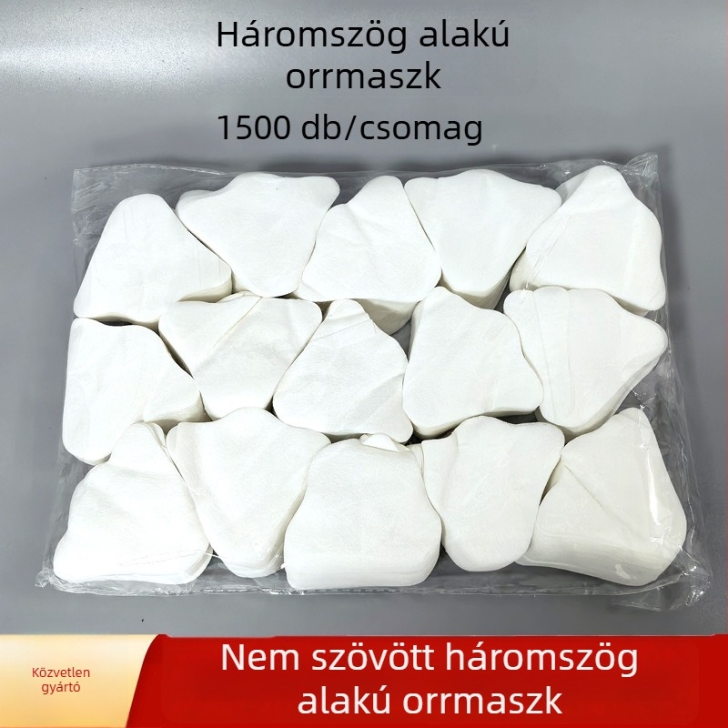 Háromszög alakú orrmembrán lapok, 1500 db, 60 g, egyszer használatos, nem szövött anyag