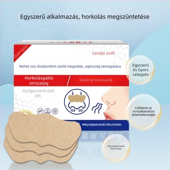 Orrtapasz horkolás ellen növényi illattal — univerzális felhasználás minden bőrtípushoz, normál specifikációk