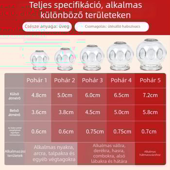 Morning Industry üvegből készült cupping készlet otthoni használatra – hagyományos kínai gyógyászat eszköze
