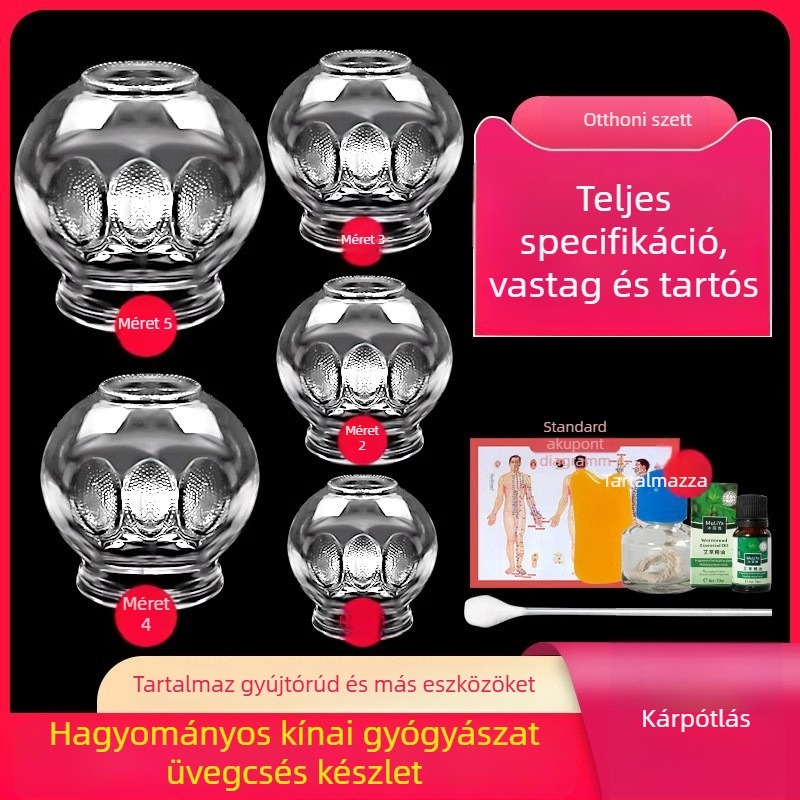 Morning Industry üvegből készült cupping készlet otthoni használatra – hagyományos kínai gyógyászat eszköze