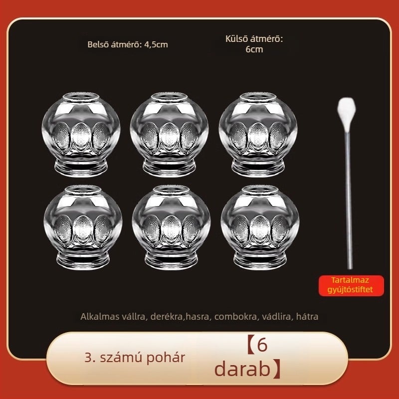 Morning Industry üvegből készült cupping készlet otthoni használatra – hagyományos kínai gyógyászat eszköze