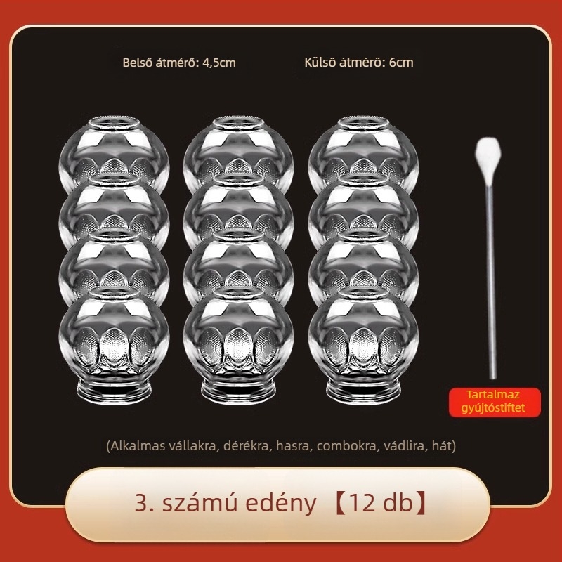 Morning Industry üvegből készült cupping készlet otthoni használatra – hagyományos kínai gyógyászat eszköze