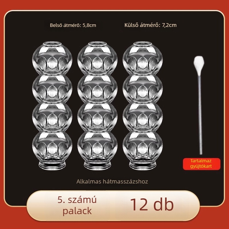 Morning Industry üvegből készült cupping készlet otthoni használatra – hagyományos kínai gyógyászat eszköze