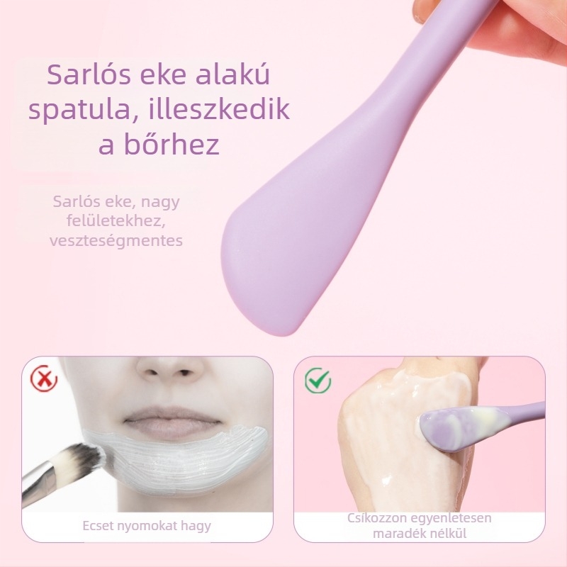 LADES Szilikon Arcmaszk Tál Ecsettel és Kanállal – Bőrápolási Eszköz Maszk Masszázshoz, 50 g