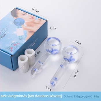 Jégmasszázs gömb szirmokkal — kézi masszírozó általános használatra, negatív ion funkcióval, elektromosság nélkül