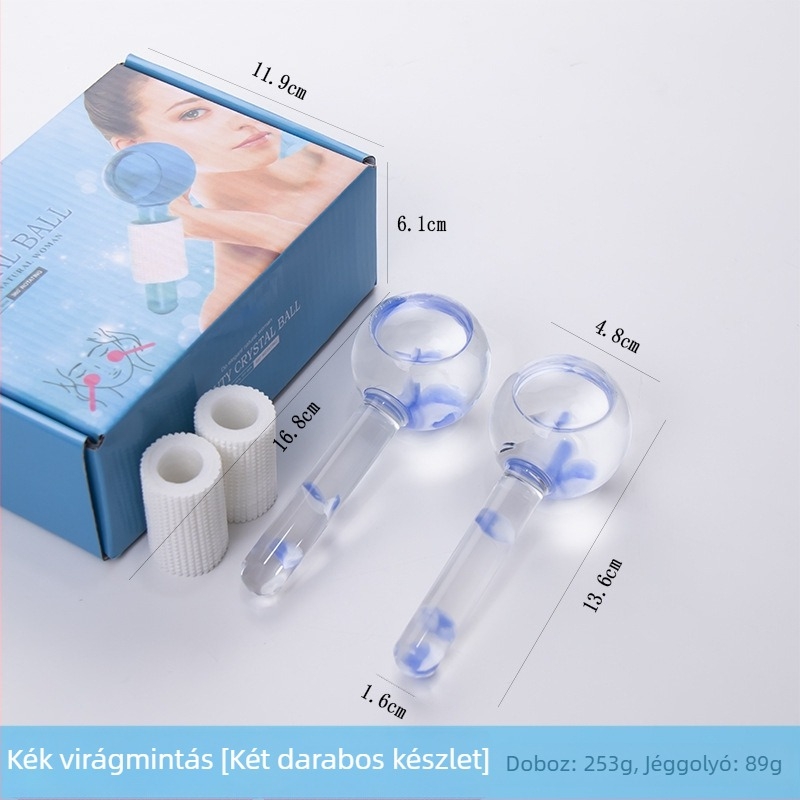 Jégmasszázs gömb szirmokkal — kézi masszírozó általános használatra, negatív ion funkcióval, elektromosság nélkül