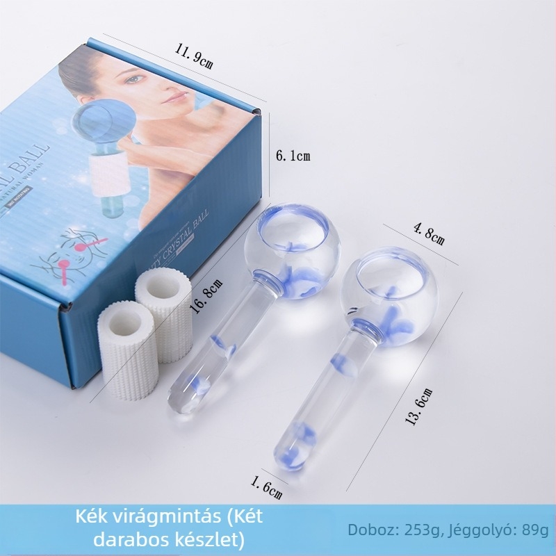 Jégmasszázs gömb szirmokkal — kézi masszírozó általános használatra, negatív ion funkcióval, elektromosság nélkül