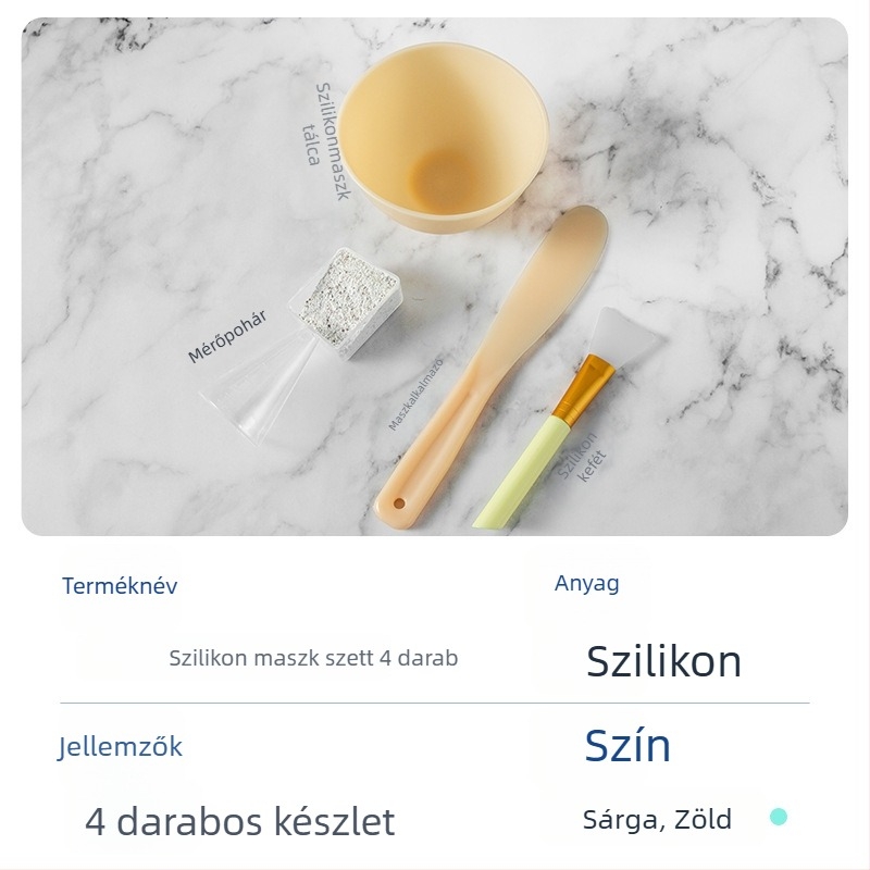Nilia maszk tál és ecset szilikon kanállal – 200 g