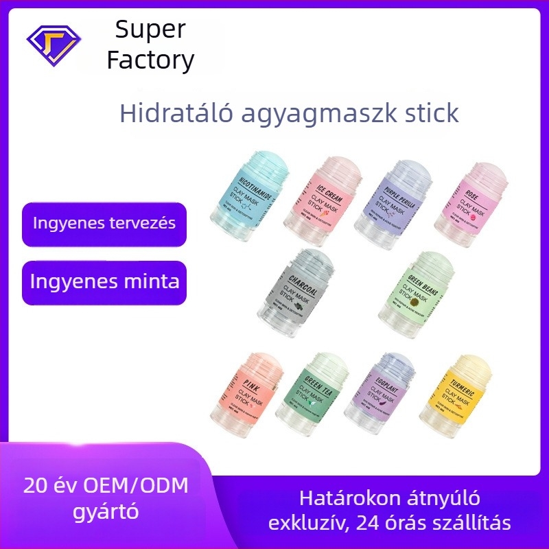 Melao iszapos maszk stick niacinamiddal — zsíros bőr kontroll, pórusösszehúzás, mitesszerek eltávolítása, hidratálás, mélytisztítás