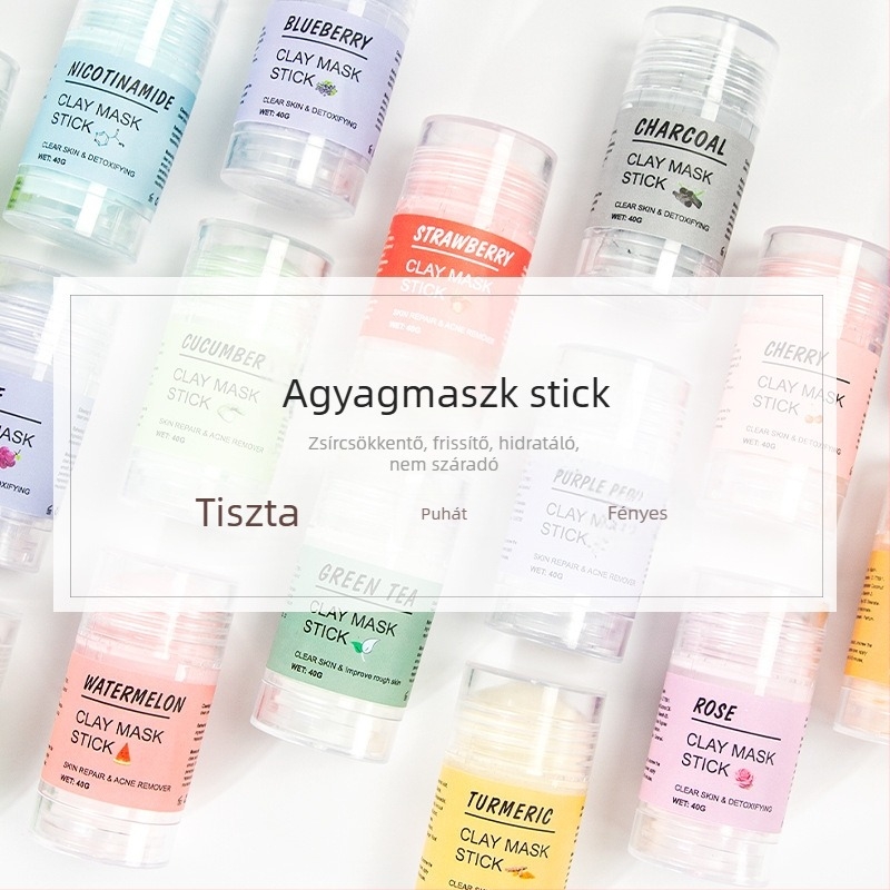 Melao iszapos maszk stick niacinamiddal — zsíros bőr kontroll, pórusösszehúzás, mitesszerek eltávolítása, hidratálás, mélytisztítás