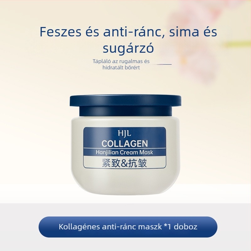Kollagénes antiwrinkle krém és gélsmaszk – hidratáló, fényesítő és feszesítő hatás minden bőrtípusra; szavatossági idő 60 hónap.