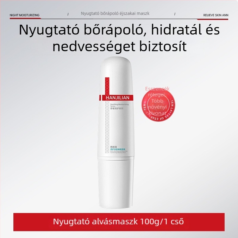 Hanjilian nyugtató éjszakai maszk – krém-gél maszka hidratálásra, nyugtatásra és bőrpuha állapotára; kombinált bőrtípushoz; 3 éves lejárati idő