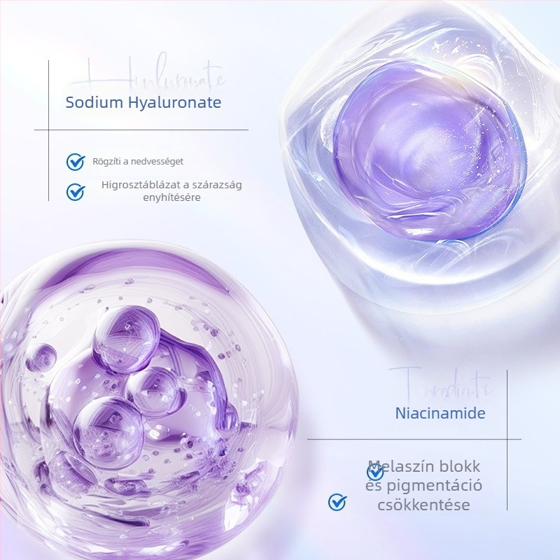 Kiegyensúlyozott bőrtípusú éjszakai fehérítő arcmaszk — krém-gél maszk, 80 ml, hidratálás, szeplő-eltávolítás és helyreállító hatás