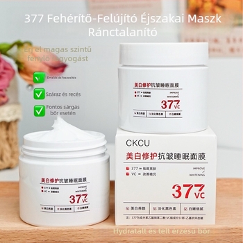 Fehérítő javító anti-wrinkle alvómaszk (krém-gél) — zsírszabályozás, mitesszerek eltávolítása, hidratálás, feszesítés