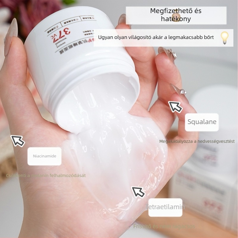 Fehérítő javító anti-wrinkle alvómaszk (krém-gél) — zsírszabályozás, mitesszerek eltávolítása, hidratálás, feszesítés
