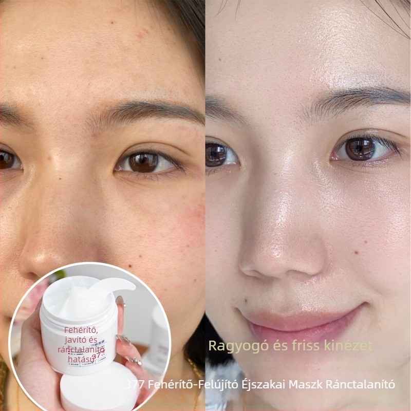 Fehérítő javító anti-wrinkle alvómaszk (krém-gél) — zsírszabályozás, mitesszerek eltávolítása, hidratálás, feszesítés